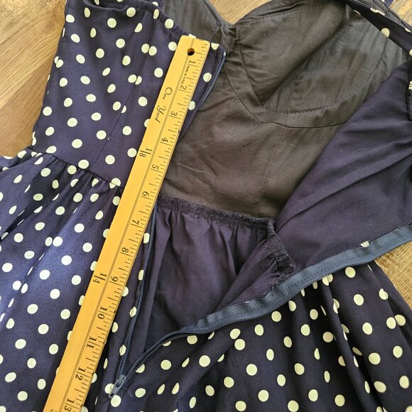 Enz’s Polka Dot A-Line Sleeveless PinUp Swing Dress, S - Picture 5 of 12